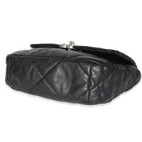 Chanel Black Quilted Goatskin Medium Chanel 19 Flap Bag