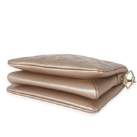 Louis Vuitton Light Gold Monogram Embossed Puffy Lambskin Coussin BB