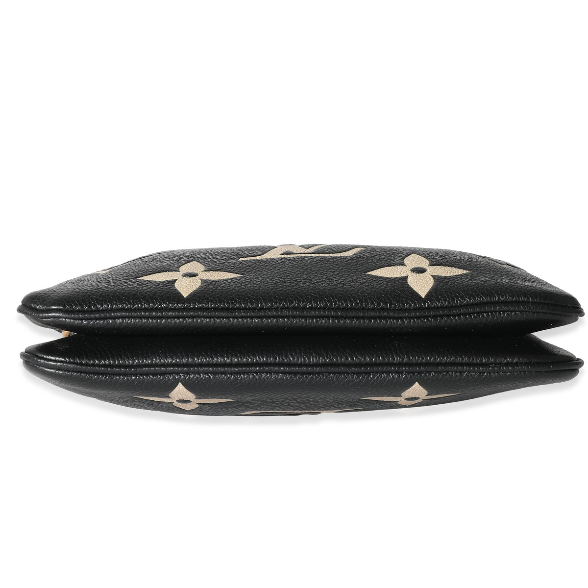 Double Zip Pochette Bicolor Monogram Empreinte Leather - Wallets