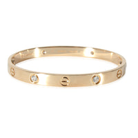 Cartier Love Diamond Bracelet in 18k Yellow Gold 0.42 CTW