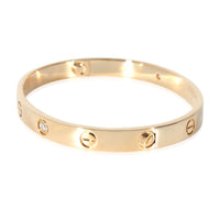 Cartier Love Diamond Bracelet in 18k Yellow Gold 0.42 CTW