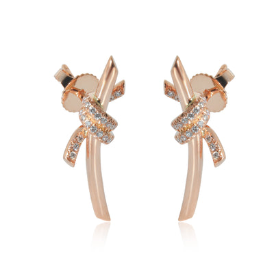 Tiffany & Co. Tiffany Knot Earrings in 18k Rose Gold 0.09 CTW