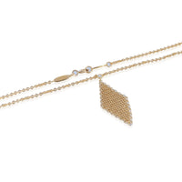 Tiffany & Co. Elsa Peretti Mesh Pendant With Diamond in 18k Yellow Gold 0.03 CTW