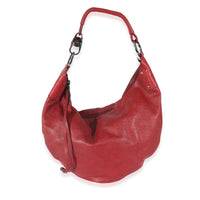 Gucci Red Guccissima Half Moon Hobo