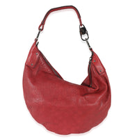 Gucci Red Guccissima Half Moon Hobo