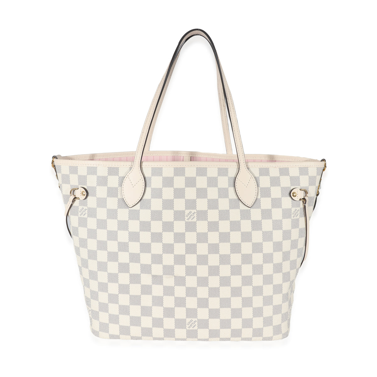 Damier Azur Coated Canvas Braided Rose Neverfull MM - $2900 CAD