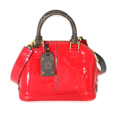 Louis Vuitton Scarlet Miroir Patent Leather & Monogram Canvas Alma BB