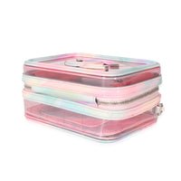 Chanel Pink PVC & Multicolor Patent Leather CC Vanity Case