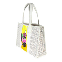 Goyard White Goyardine Bulldog Villette Tote