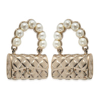 Chanel 2021 Flap Bags Gold Plated Earrings