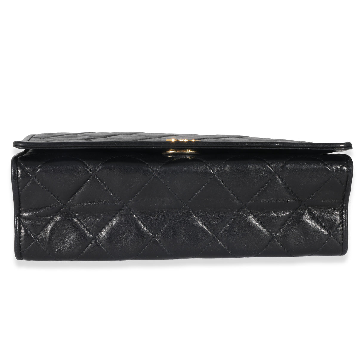 Chanel Black Lambskin Multi Chain Flap Bag