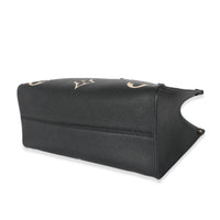 Louis Vuitton Black Beige Monogram Empreinte Onthego MM