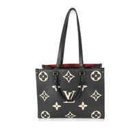 Louis Vuitton Black Beige Monogram Empreinte Onthego MM