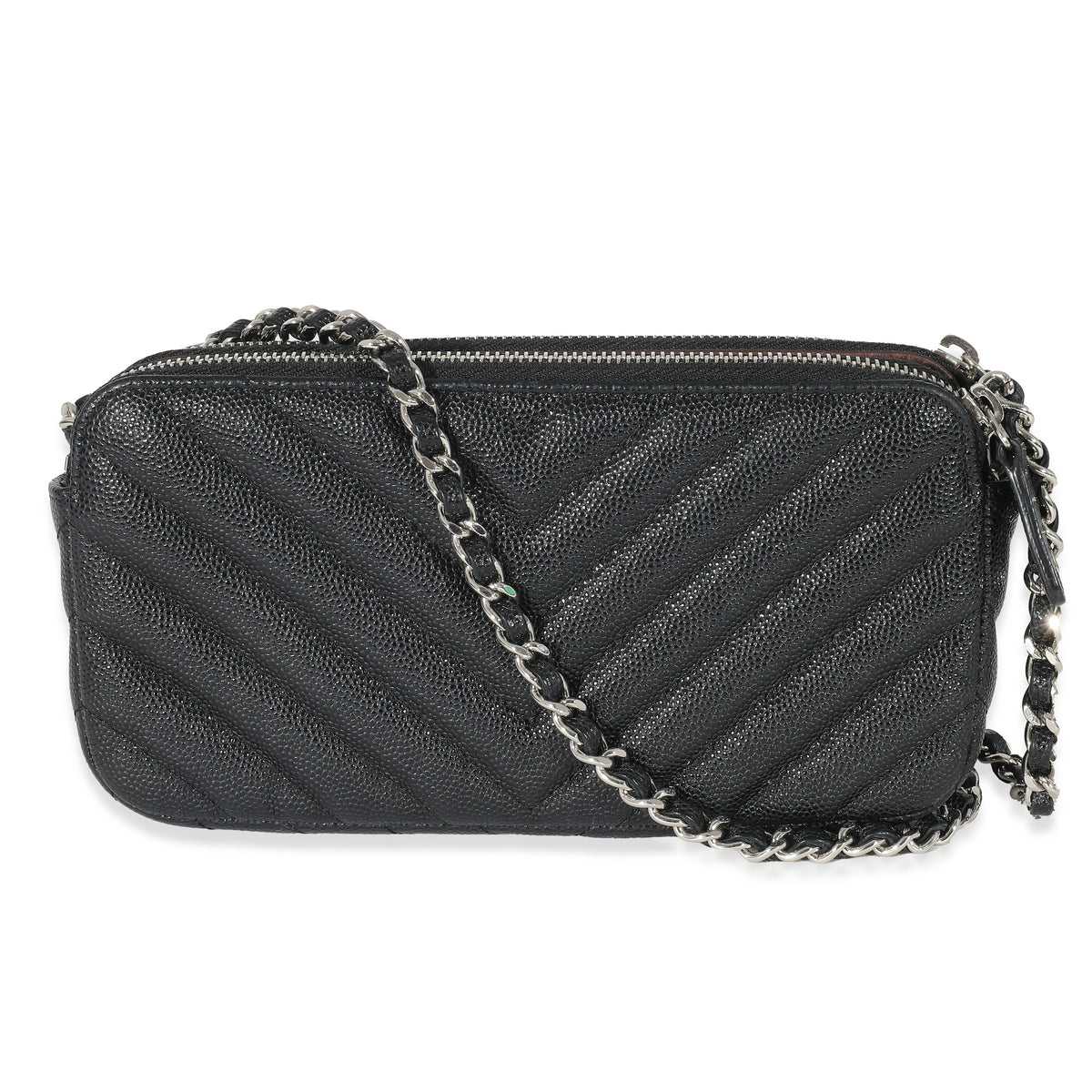 Chanel Beige/Black Quilted Calfskin Leather Gabrielle Clutch with