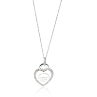 Tiffany & Co. Return to Tiffany Pendant in 18K White Gold 0.18 CTW