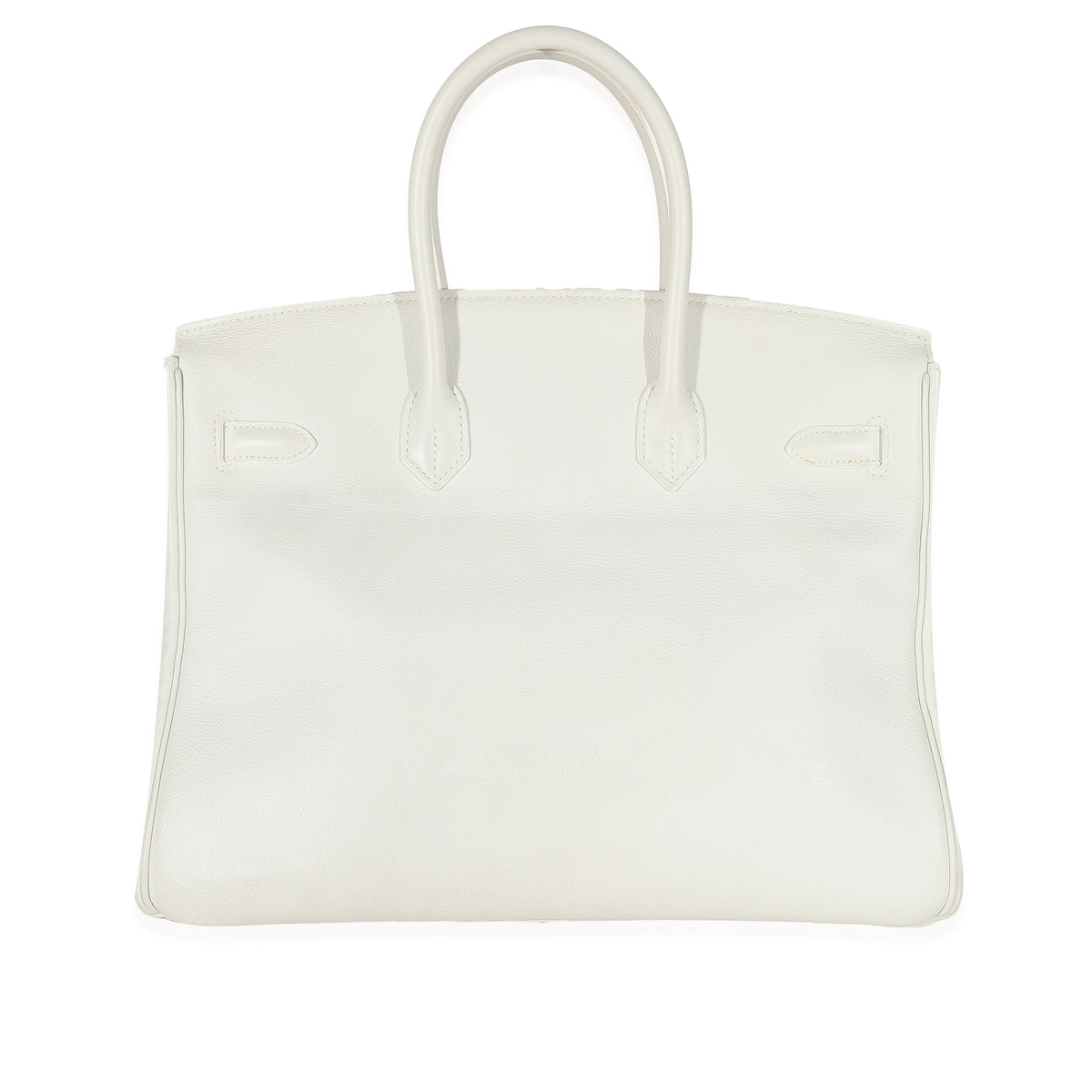 Hermès White Evergrain Birkin 35 GHW