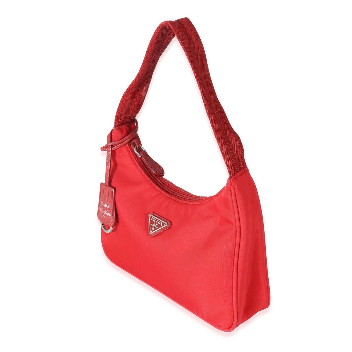 Prada nylon red online bag