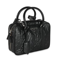 Prada Black Antique Nappa Medium Re-Edition 2001 Bag