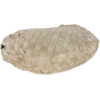 Bottega Veneta Taupe Suede Intrecciato Teen Jodie