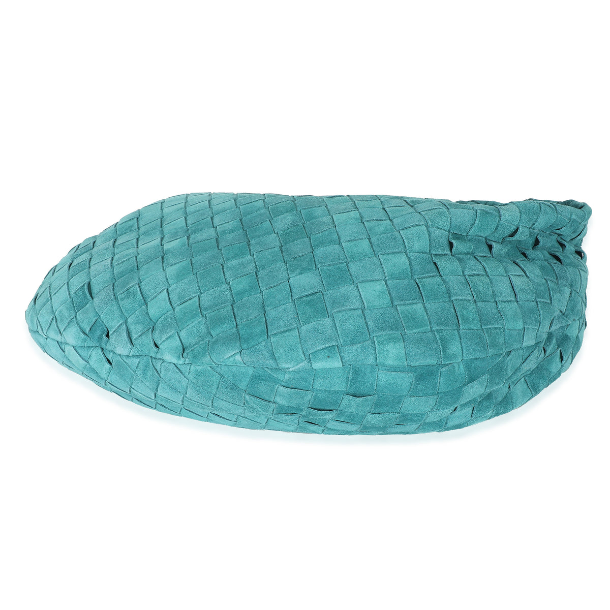 Bottega Veneta Teal Suede Intrecciato Teen Jodie