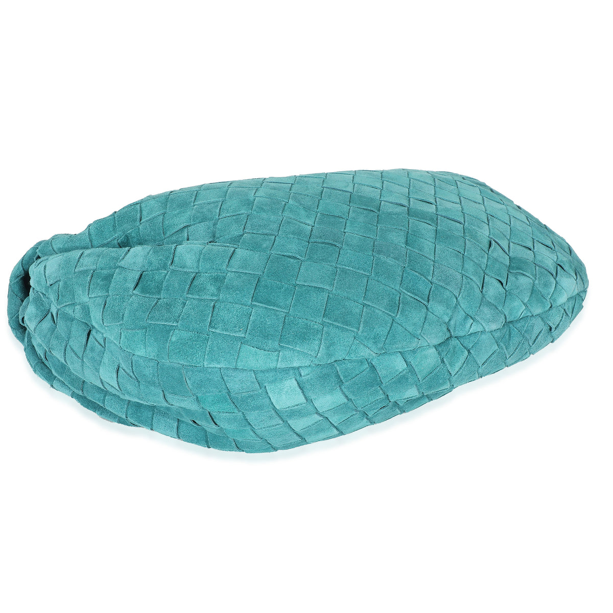 Bottega Veneta Teal Suede Intrecciato Teen Jodie