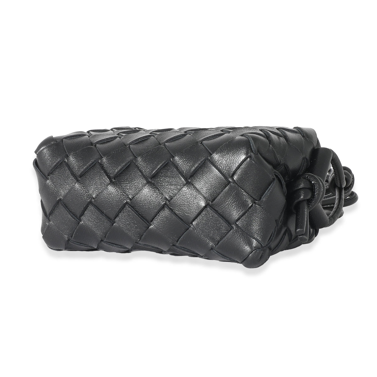 Bottega Veneta Black Intrecciato Candy Loop Bag