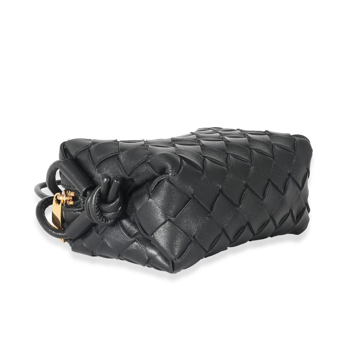 Bottega Veneta Black Intrecciato Candy Loop Camera Bag, myGemma