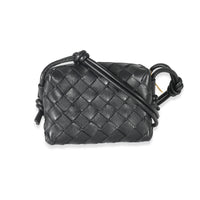 Bottega Veneta Black Intrecciato Candy Loop Bag