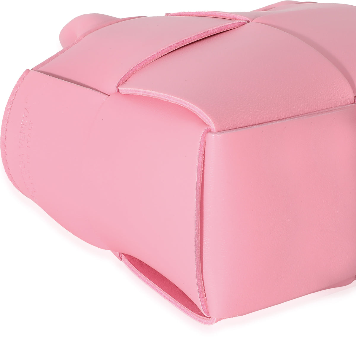 Bottega Veneta Pink Intrecciato Lambskin Candy Arco Tote