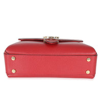 Gucci Red Calfskin Small Interlocking G Dollar Top Handle Bag