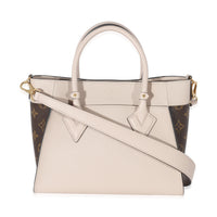 Louis Vuitton Greige Leather Monogram Canvas On My Side PM, myGemma, SG