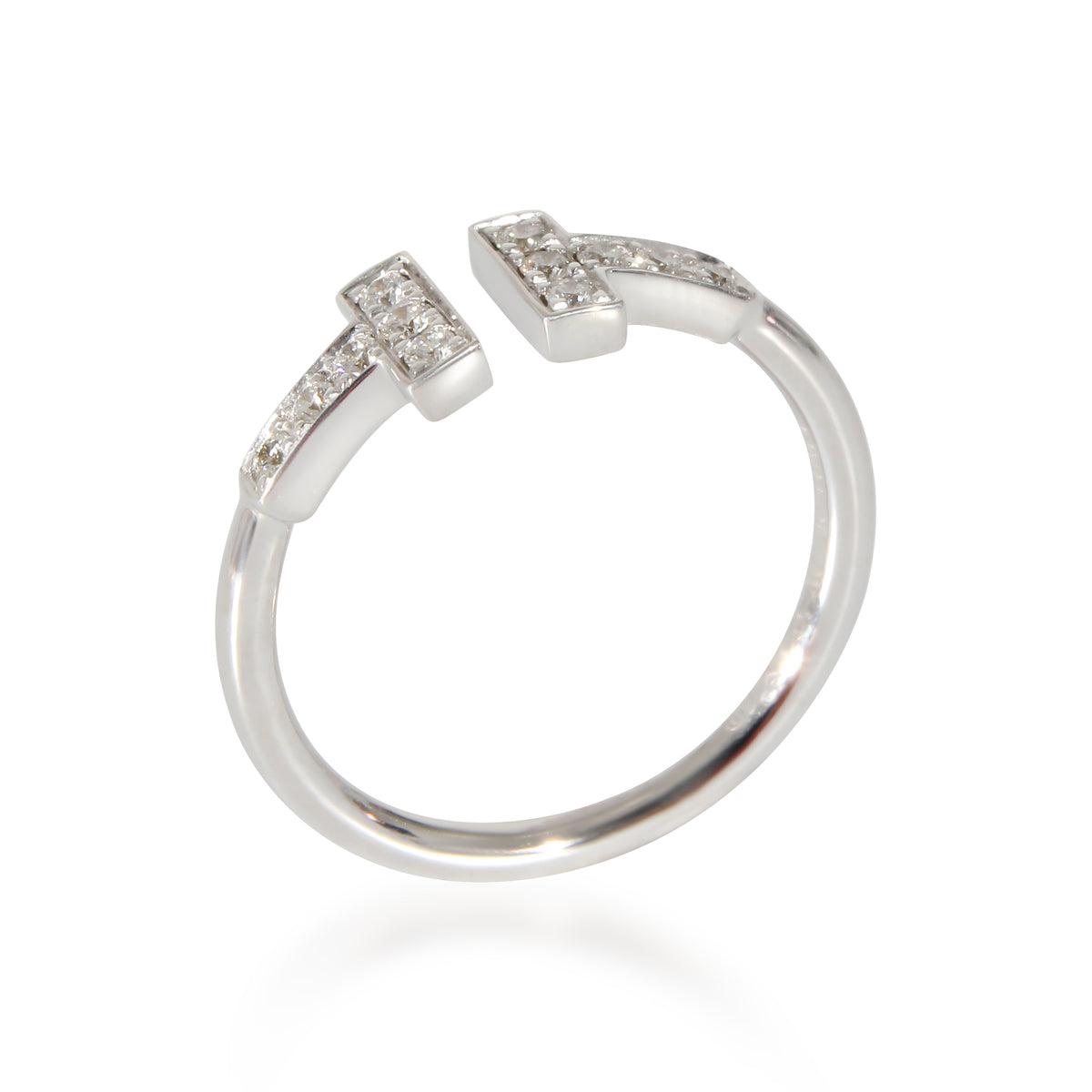 Tiffany & Co. Tiffany T Ring in 18K White Gold 0.13 CTW
