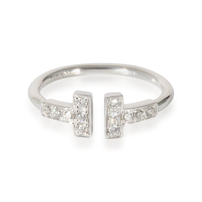 Tiffany & Co. Tiffany T Ring in 18K White Gold 0.13 CTW