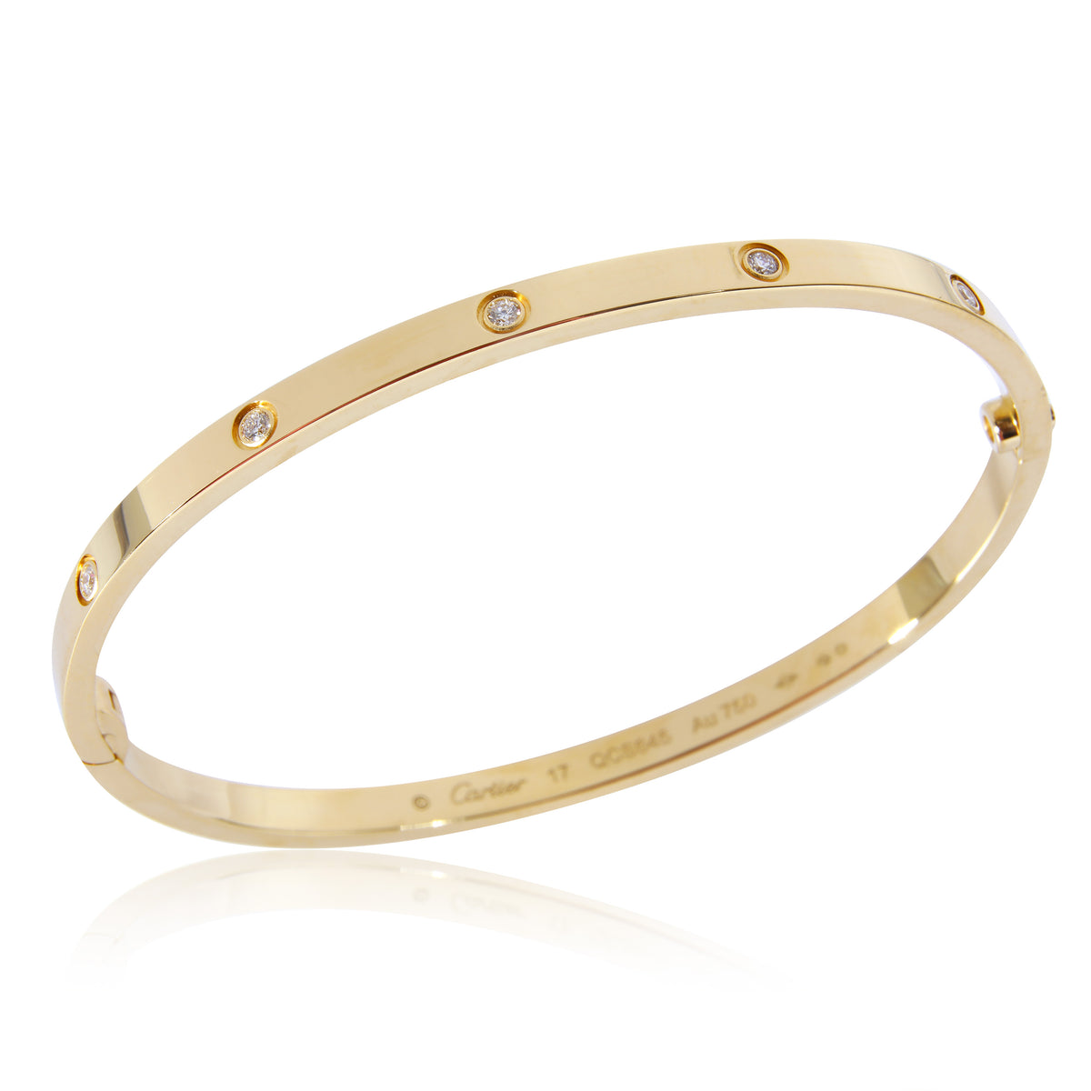 Cartier Love Bracelet Small Model 10 Diamonds Yellow Gold