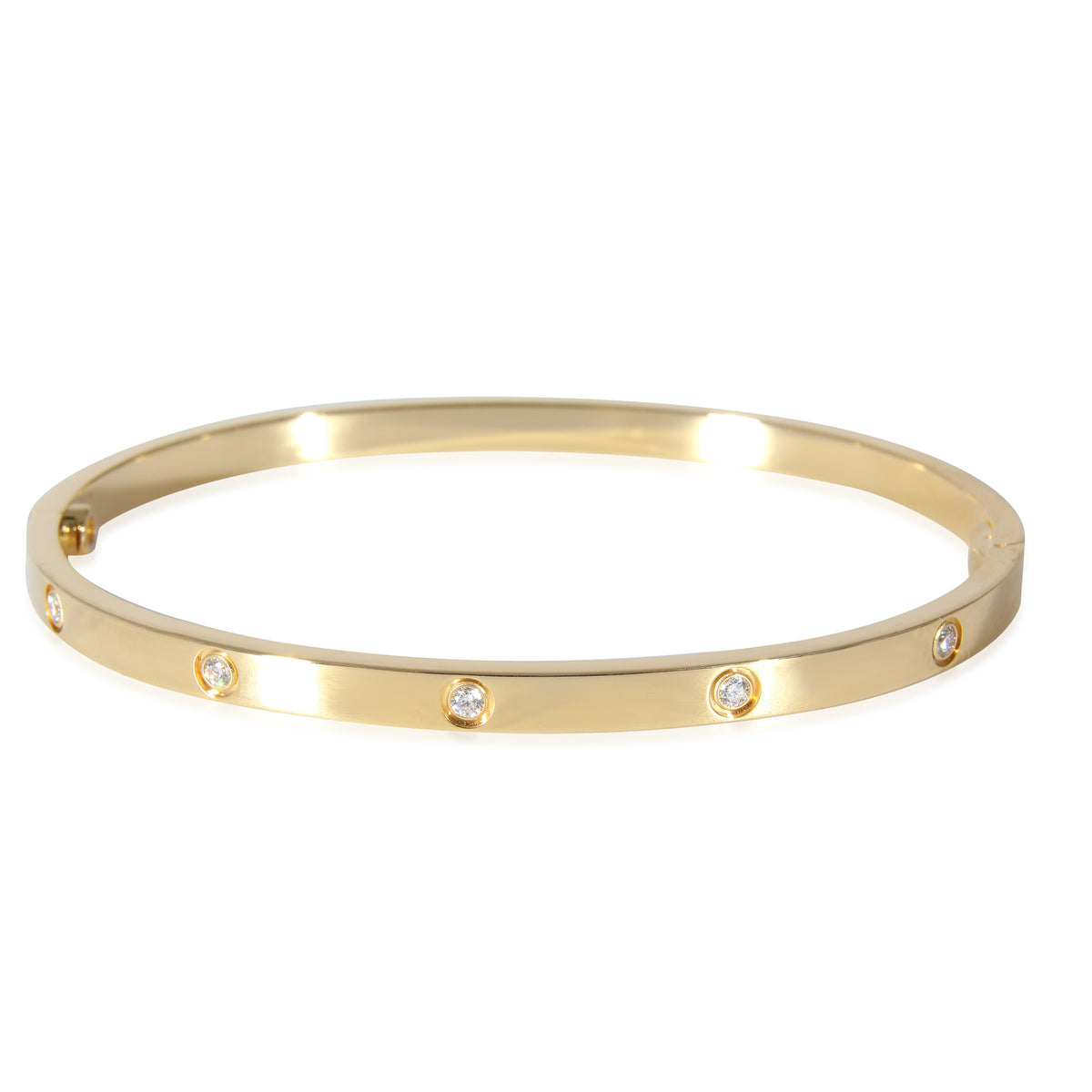 Cartier Love Bracelet, Small Model, 10 Diamonds (Yellow Gold, Diamond)