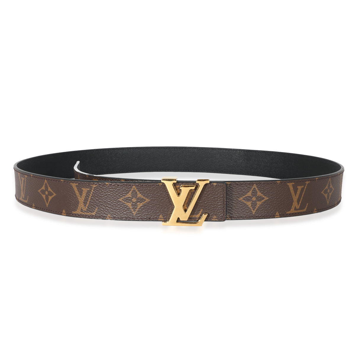 Louis Vuitton - LV Initiales 30mm Reversible Belt - Monogram / Black - Gold