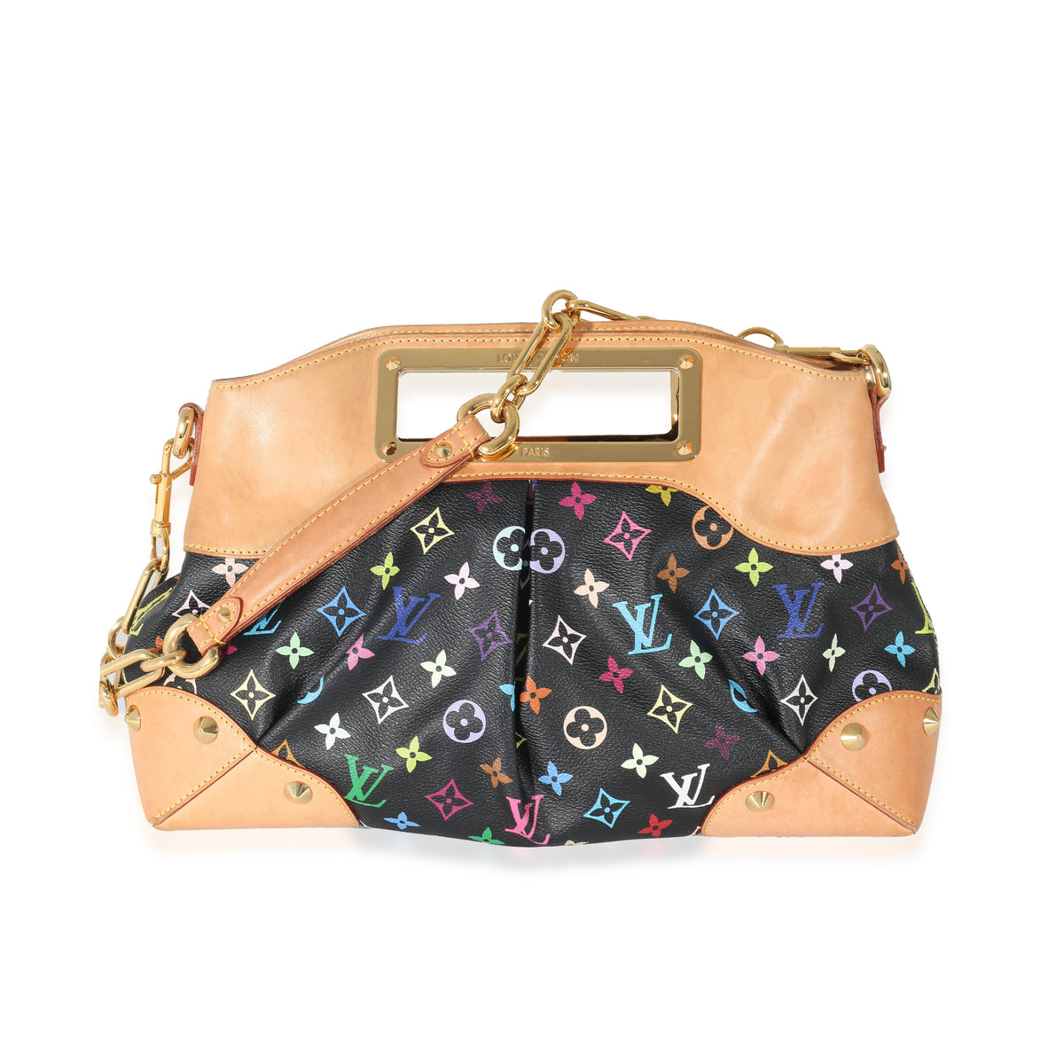 Louis Vuitton Black Monogram Multicolor Canvas Judy MM