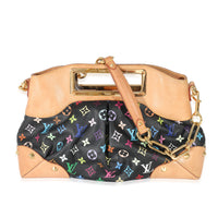 Louis Vuitton Black Monogram Multicolor Canvas Judy MM