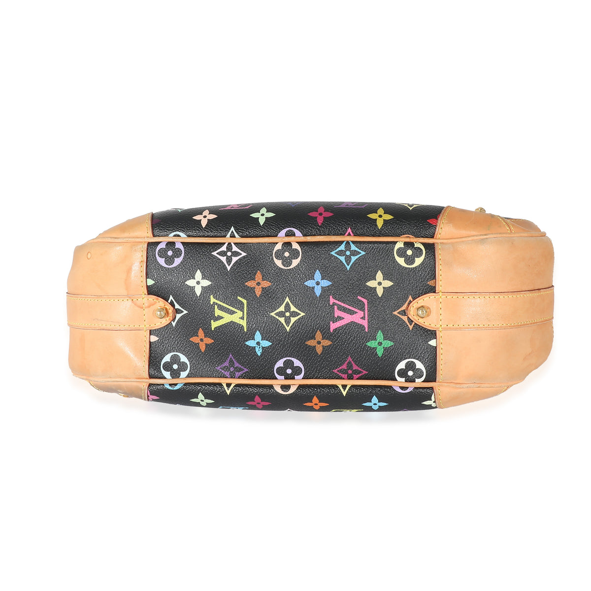 Louis Vuitton Black Multicolor Monogram Canvas Greta Bag Louis