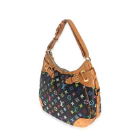 Louis Vuitton Black Monogram Multicolor Canvas Greta