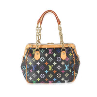 Louis Vuitton Black Monogram Multicolor Canvas Gracie MM