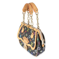 Louis Vuitton Black Monogram Multicolor Canvas Gracie MM