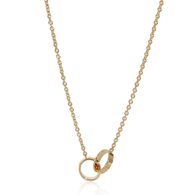 Cartier Love Interlocking Circles Pendant Necklace  in 18KT Yellow Gold