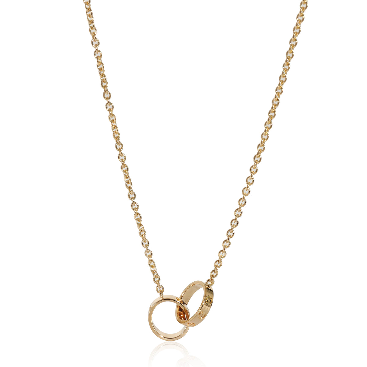 Cartier Love Interlocking Circles Pendant Necklace  in 18KT Yellow Gold
