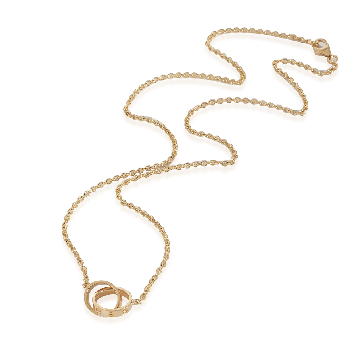 Cartier Love Interlocking Circles Pendant Necklace  in 18KT Yellow Gold