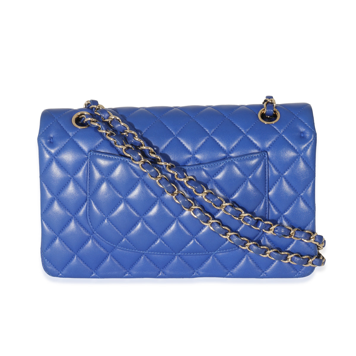 Chanel Royal Blue Lambskin Medium Classic Flap Bag, myGemma
