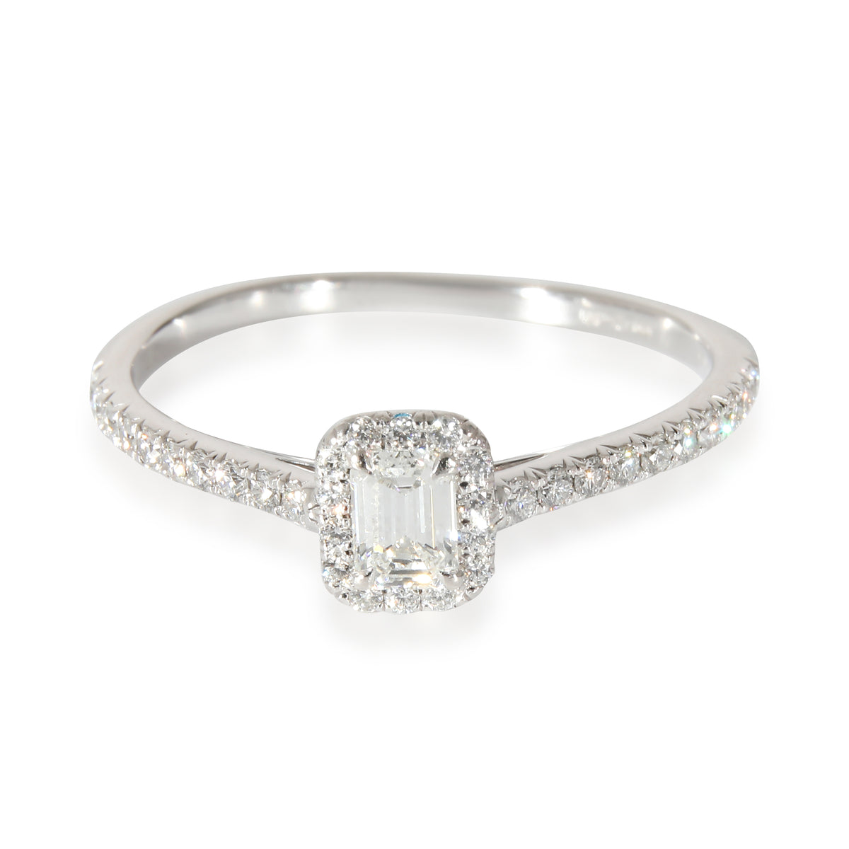 Tiffany & Co. Soleste Diamond Engagement Ring in Platinum G VVS2 0.56 CTW