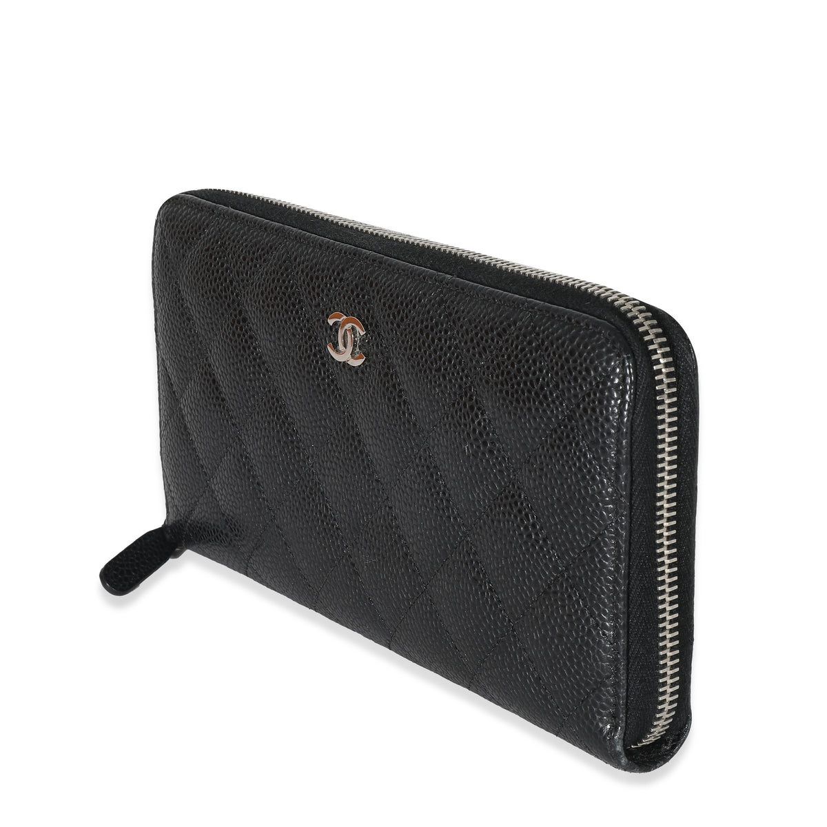 Chanel Black Quilted Caviar Classic Long Zipped Wallet, myGemma, QA