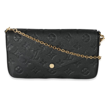 Louis Vuitton Black Monogram Empreinte Felicie Pochette