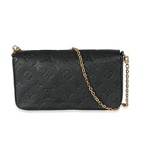 Louis Vuitton Black Monogram Empreinte Felicie Pochette